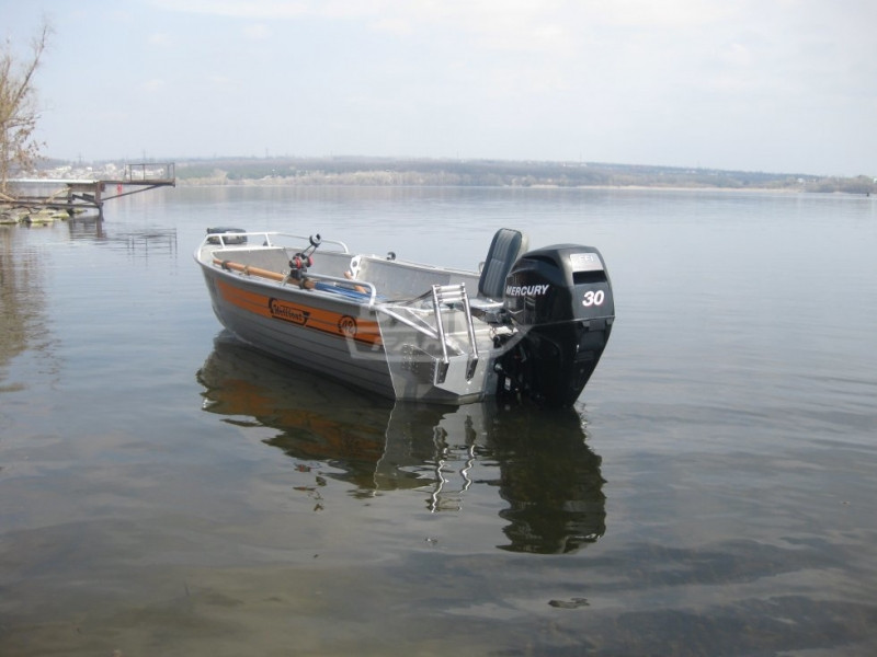 Лодка Алюминиевая Wellboat-42NexT консоль - фото 2 - id-p3607784