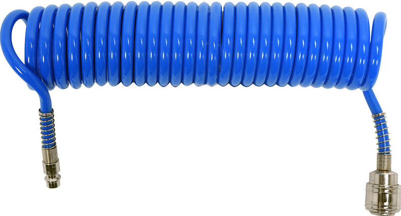 Спиральный шланг YATO PU быстроразъёмными cоеденителями 5,5X8х5м, фото 2