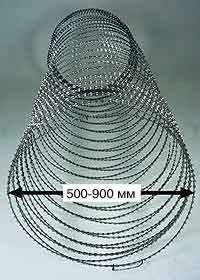 Армированная колючая лента АКЛ Егоза собственного производства диам. 300, 450, 500, 600, 700, 900 мм - фото 3 - id-p37076