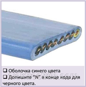 Кабель плоский для крановых, подъемных и конвейерных систем