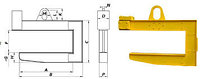 Захват для рулонов стали с противовесом
