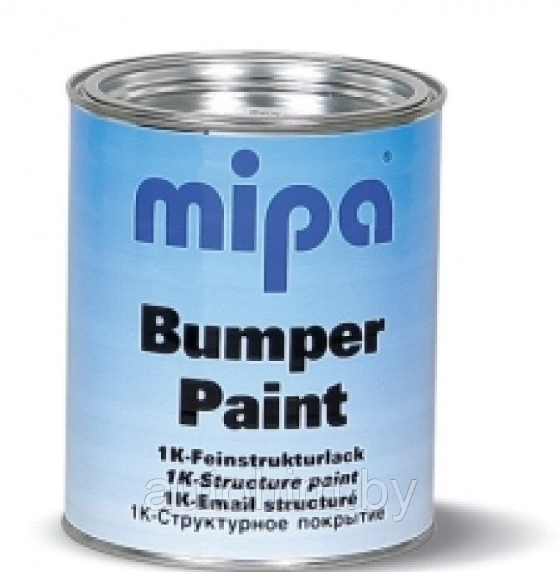 Структурная краска для пластика MIPA Bumper Paint 1л черная