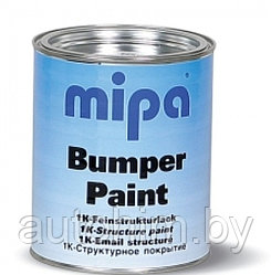 Структурная краска для пластика MIPA Bumper Paint 1л черная