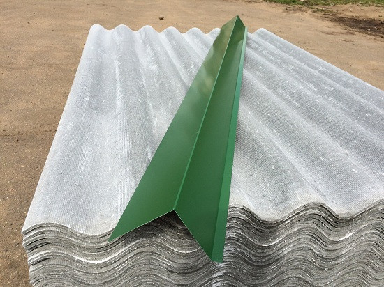 Планка торцевая (ветровая) зеленая 2000x120x80 мм. - фото 2 - id-p49223400