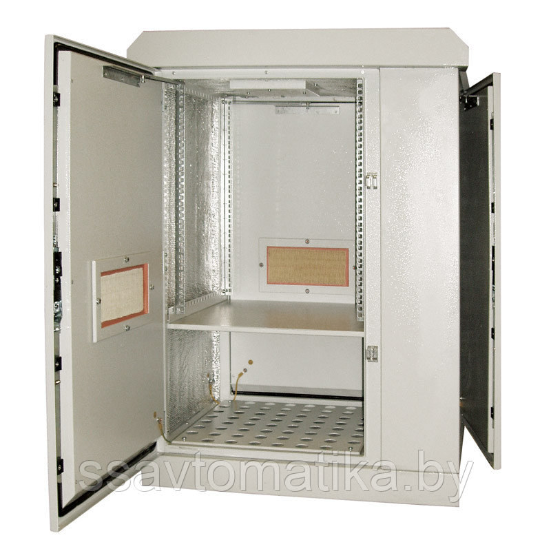 Шкаф 6U (800х800), боковая дверь металл - фото 1 - id-p49417185