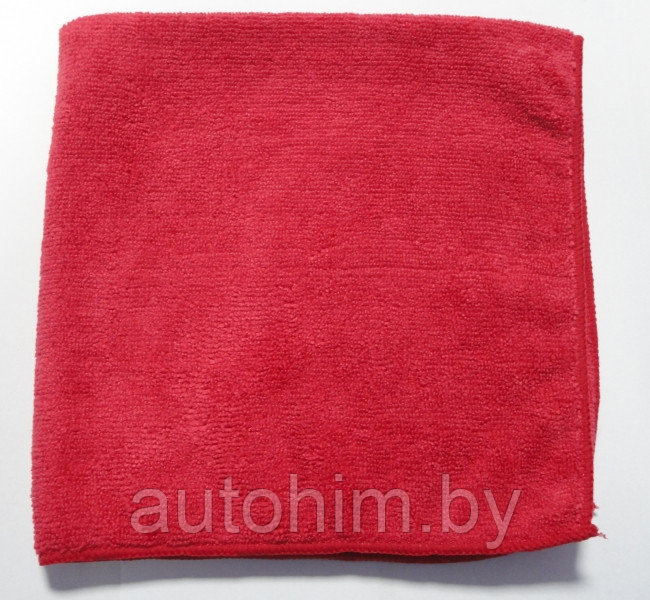 Красная полировальная салфетка из микрофибры CARFIT мягкая, 40х40см