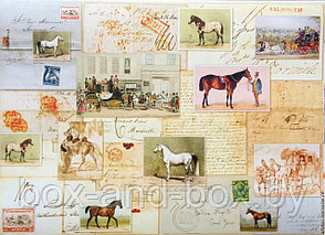 Декупажная карта "Поговорим о лошадях"