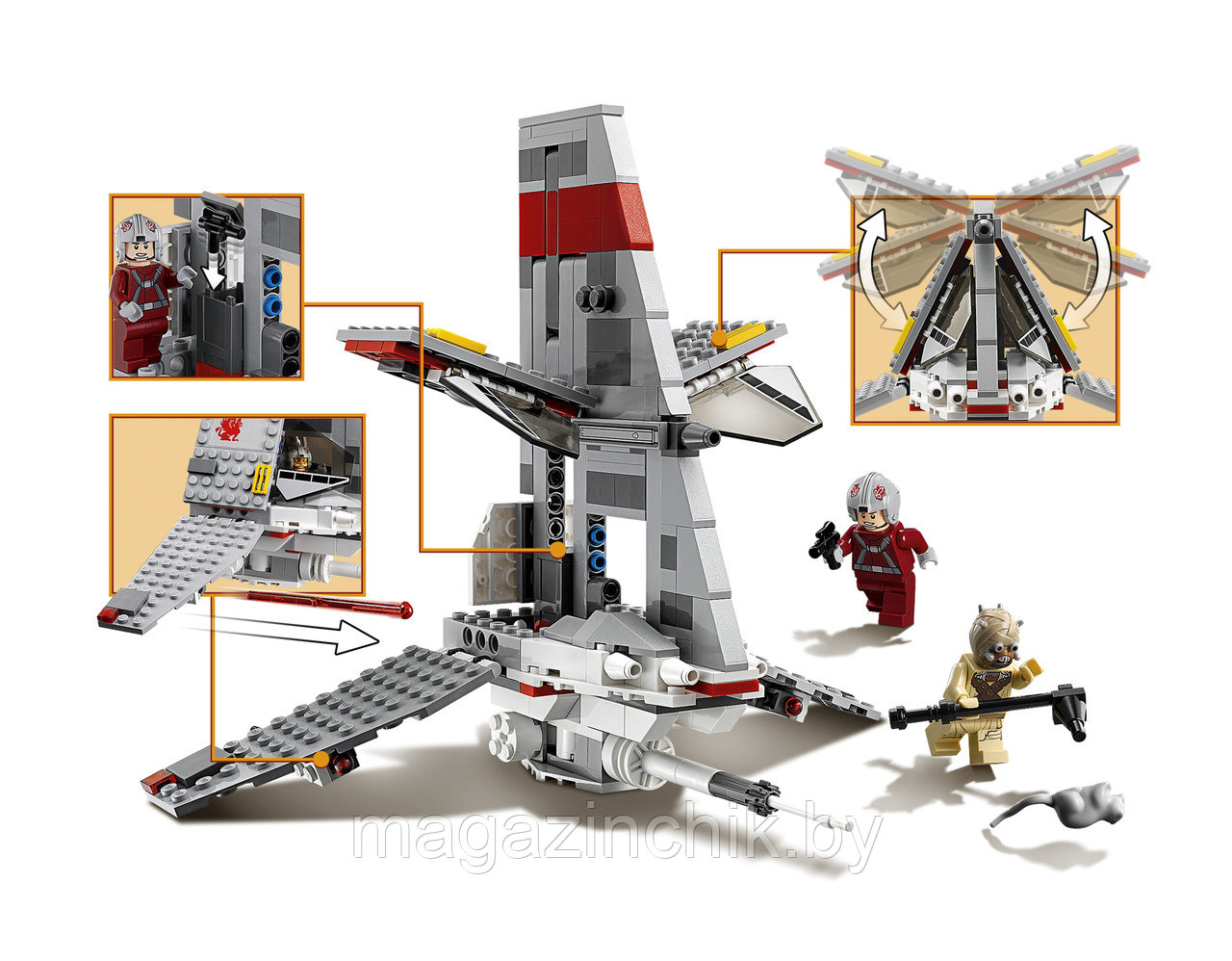 Конструктор Звездные войны 79204 Скайхоппер Т-16, 259 дет., аналог Lego Star Wars 75081 - фото 2 - id-p79476934