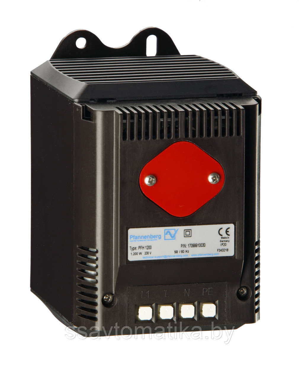 Компактный нагреватель 400 Вт, 142х126х88, с вентилятором, 230В, клеммник - фото 1 - id-p49457786