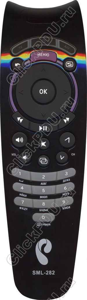 ПДУ для Ростелеком URC177500 SML-282 HD Base ic (серия HOB707)