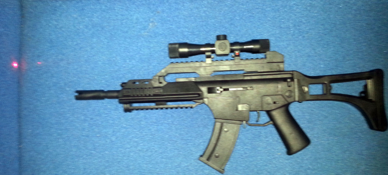 Штурмовая снайперская игрушечная винтовка Р 41 с оптическим прицелом и фонариком 63 см - фото 2 - id-p49484092
