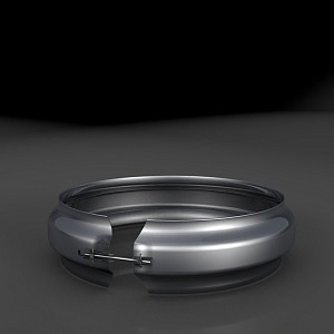 Хомут трубный КТ-Р на болте Ø120