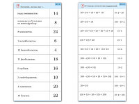 Комплект карточек (10) "Обучающий калейдоскоп. Умножение на 2, 5 и 10"