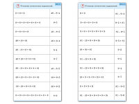 Комплект карточек (10) "Обучающий калейдоскоп. Умножение на 7, 8 и 9"