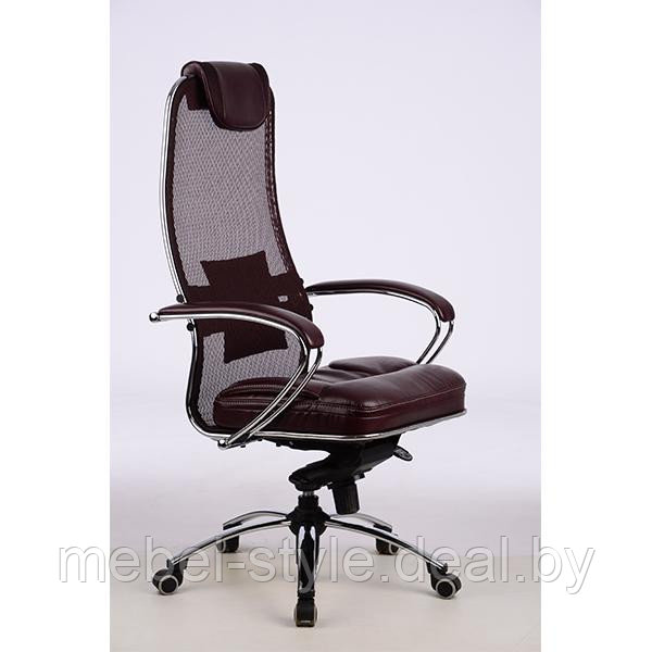 Эргономичное белое кресло МЕТТА САМУРАЙ S 1, SAMURAI S 1 CH Белый Лебедь - фото 6 - id-p54389801