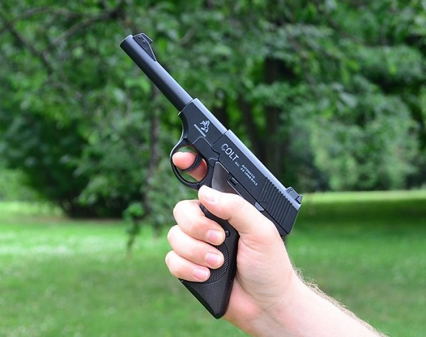 Игрушка пневматический металлический пистолет Люгера Super Power М22 - фото 3 - id-p49494318