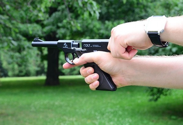 Игрушка пневматический металлический пистолет Люгера Super Power М22 - фото 4 - id-p49494318