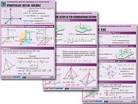 Комплект таблиц по геометрии "Стереометрия. Векторы и координаты в пространстве" (8 табл., А1, лам.)