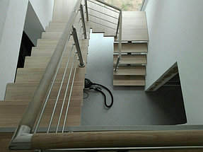 лестница с поворотной площадкой