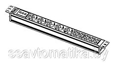 Блок розеток Rem-10 без шнура с инд., 6 Sсhuko, 10A, алюм., 19"