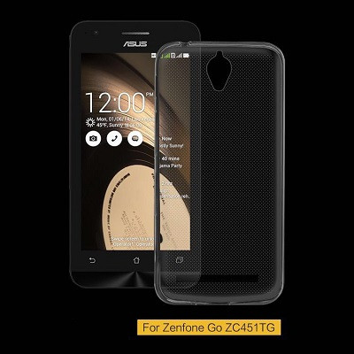 Силиконовый бампер Becolor TPU Case 0.5mm Grey для Asus Zenfone Go ZC451TG - фото 1 - id-p49541299