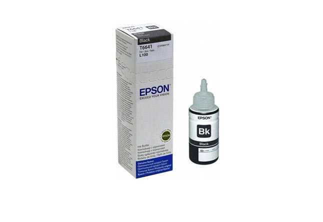 Чернила 664/ T6641/ C13T66414A (для Epson L100/ L120/ L132/ L210/ L222/ L310) чёрные, 70 мл - фото 2 - id-p42494459