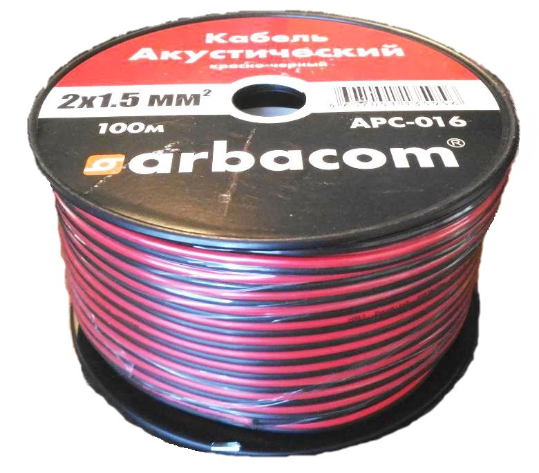Акустический кабель 2х1.5кв.мм 1 метр (красно-черный) APC-016 - фото 1 - id-p68452201