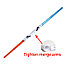 Двойной световой меч космического воина Star Wars Space Warriors, 140 см, фото 3