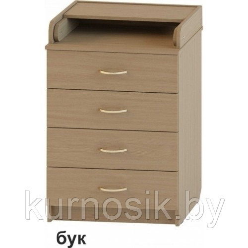 Комод Атон КР 60 К/4 ЛДСП (слоновая кость) - фото 3 - id-p49636940