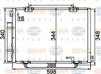 Конденсатор кондиционера TOYOTA AVENSIS (_T22_)