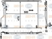 Конденсатор кондиционера MERCEDES-BENZ S-CLASS (W220)