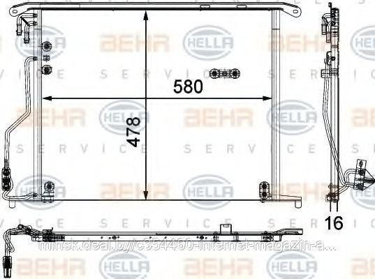 Конденсатор кондиционера MERCEDES-BENZ S-CLASS (W220) - фото 1 - id-p49650211