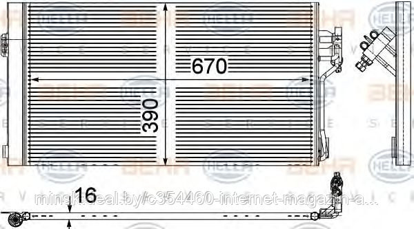 Радиатор кондиционера MB VIANO (W639)