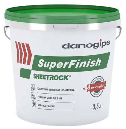 Универсальная готовая шпатлевка SHEETROCK SuperFinish 3,5 л. (5,6 кг.) (Шитрок), фото 2