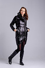 Пальто женское на синтепоне черное 4350-1