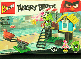 Конструктор ANGRY BIRDS 108-4 Домик Стеллы, с катапультой (аналог Lego)