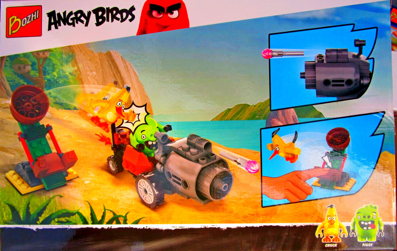 Конструктор ANGRY BIRDS 108-6 Побег из машины свинок, с катапультой (аналог Lego 75821) - фото 2 - id-p49841322