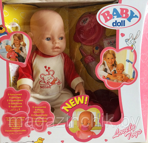 Кукла пупс Беби дол Baby Doll аналог Baby Born 9 функций 058-16 купить ...