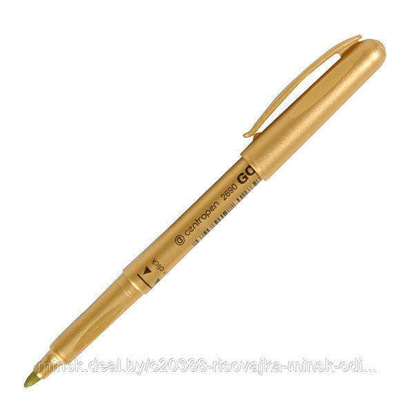 Маркер спец. CENTROPEN GOLD 1,80 мм золот. круглый