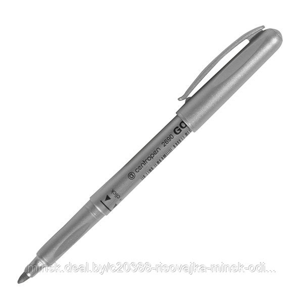 Маркер спец. CENTROPEN SILVER 1,80 мм серебро круглый