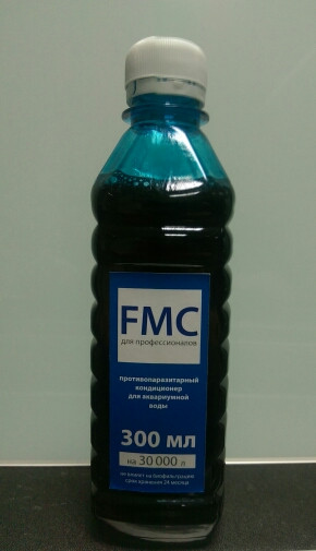 FMC 300мл.(на 30 000 литров) противопаразитарный кондиционер для аквариумной воды - фото 1 - id-p50121096