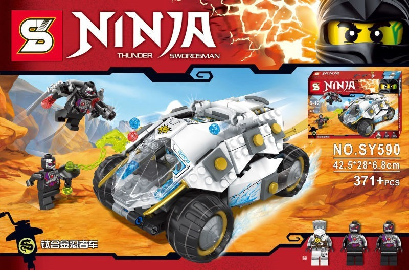 Конструктор Bela Ninja / Ниндзя SY590 Титановый вездеход ниндзя Аналог Lego Ninjago 70588