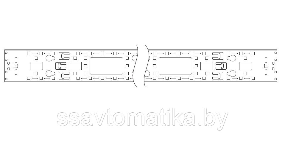 Вертикальный органайзер 42U для шкафов ШТК-СП и ШТК-МП - фото 1 - id-p50129524