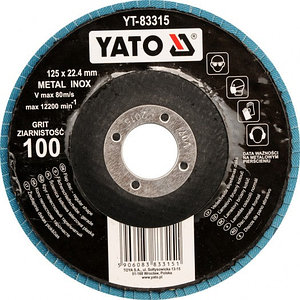 Круг лепестковый тарельчатый YATO 125мм-Р100