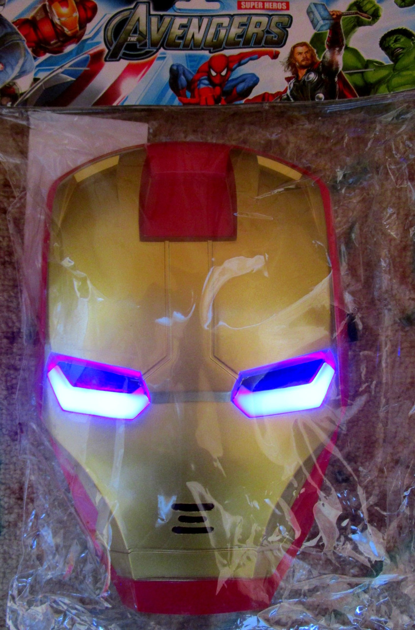Super Hero Маска детей "Iron Man" светящаяся - фото 2 - id-p50161943