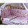Бортики - защита в детскую кроватку 4 стенки. Бампер в кроватку. Бесплатная доставка., фото 6