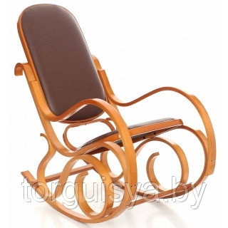 Кресло-качалка Calviano M198 (светло-коричневое) - фото 1 - id-p25366529