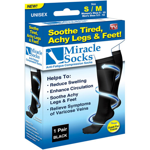 Гольфы Miracle Socks компрессионные от варикоза размер S/M (р. 36-40) - фото 2 - id-p50187615