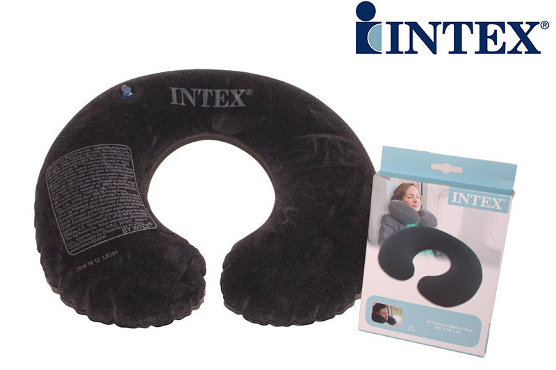 Надувная подушка-подголовник Intex Travel Pillow 68675 для шеи - фото 1 - id-p50187994