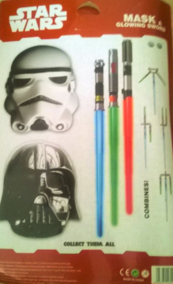 Игровой набор Star Wars маска и меч (свет.,муз.) - фото 4 - id-p50211740